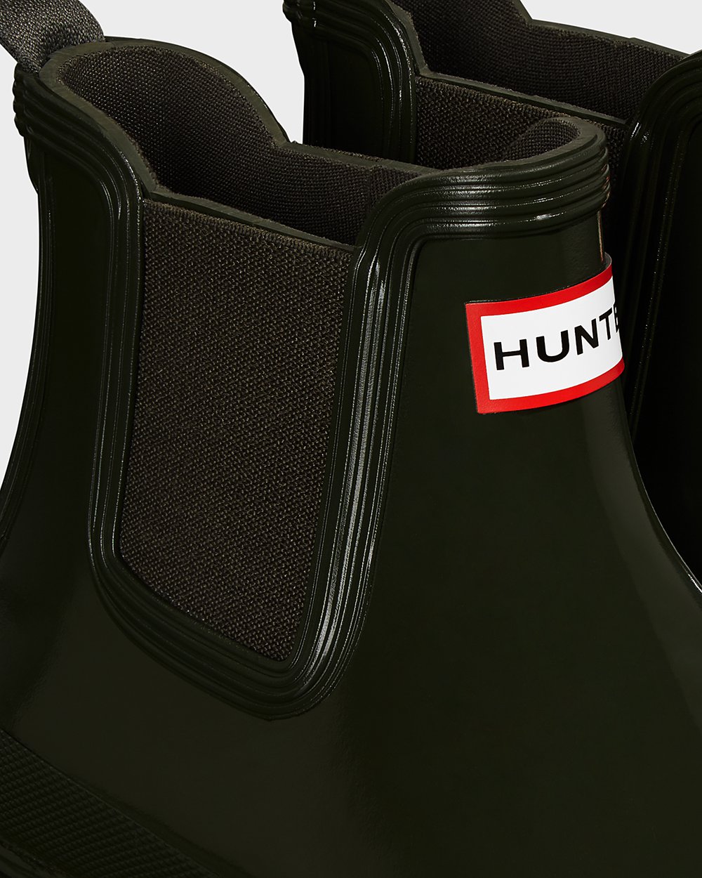 Hunter Mujer Original Gloss - Botas Chelsea Verde Oscuro Oliva - 582-QBYWXS